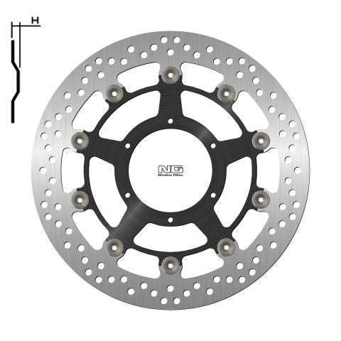Brake disc (rotor) front HONDA CBR1000RR '08-09 (310X94X5MM) (6X6,5MM) Floating (Aluminium center), NG Brakes