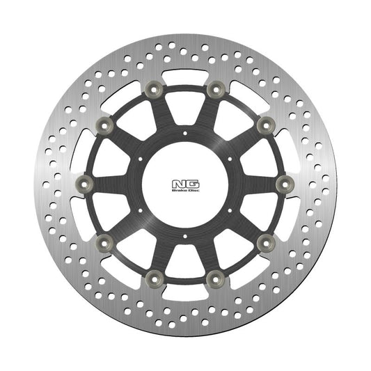 Brake disc (rotor) front HONDA CBR1000RR '09-19 (320X74X5MM) (6X6,5MM) Floating (Aluminium center) - small features, NG Brakes
