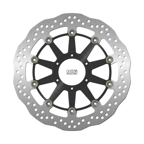 Brake disc (rotor) front HONDA CBR1000RR '09-19 (320X74X5MM) (6X6,5MM) WAVE Floating (Aluminium center), NG Brakes