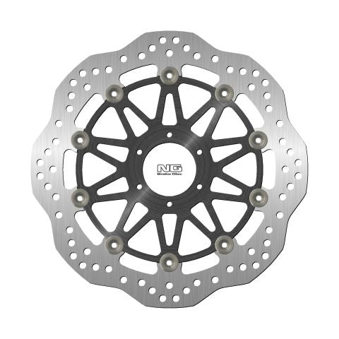 Brake disc (rotor) front HONDA CBR600 '95-98, CBR900/929 '93-97 (296X58X4MM) (6X6,5MM) WAVE Floating (Aluminium center), NG Brakes