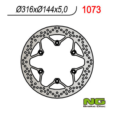 Brake disc (rotor) front HONDA ST 1100 '96-'01 (316X144X5) VF750C '94-'04, VT1100C '92-'98, NTV 650 '88-'98, NG Brakes