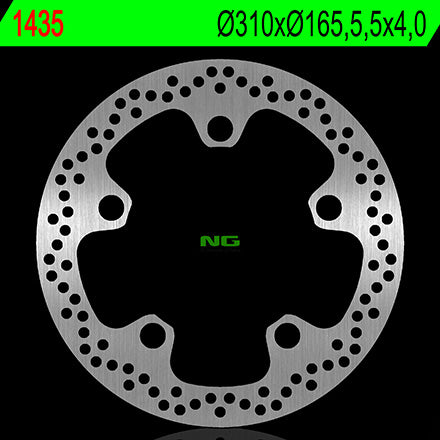 Brake disc (rotor) front HONDA VFR 1200 CROSSTOURER ABS/DCT '12-'16, GOLD WING 1800 F6C '15 (310X165,5X4,0) (5X20,5MM), NG Brakes