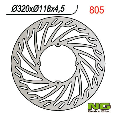 Brake disc (rotor) front HONDA XR 400/600/650 (320X118X3) OVERSIZE, NG Brakes