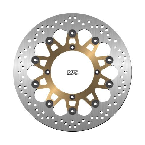Brake disc (rotor) front HUSQVARNA NOX570 '01-03, SM510/610 '05-10, SMR630 '05-13 (320X120X5MM) (4X8,5MM) Floating (Aluminium center) - Replaces NG1561, NG Brakes