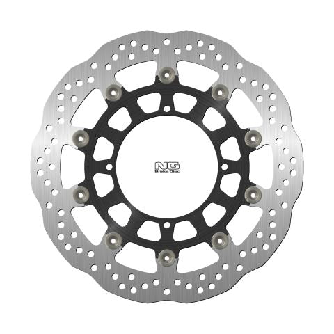 Brake disc (rotor) front HUSQVARNA NOX570 '01-03, SM510/610 '05-10, SMR630 '05-13 (320X120X5MM) (4X8,5MM) WAVE Floating (Aluminium center), NG Brakes
