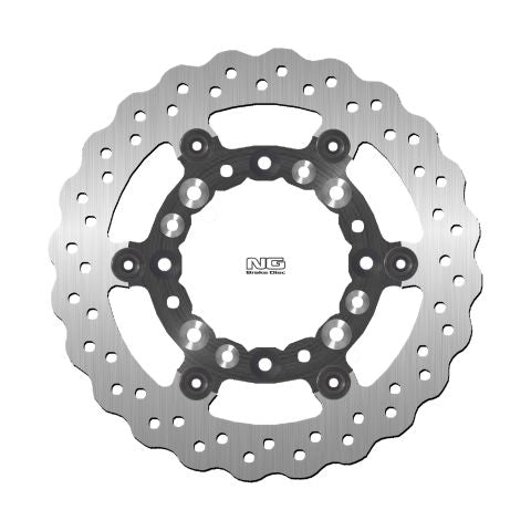 Brake disc (rotor) front KAWASAKI KDX 125 '90-03, KLX 250 '09-14, KLX 650 '93-14 ( 250X100X3MM) (4 Holes) WAVE Floating, NG Brakes