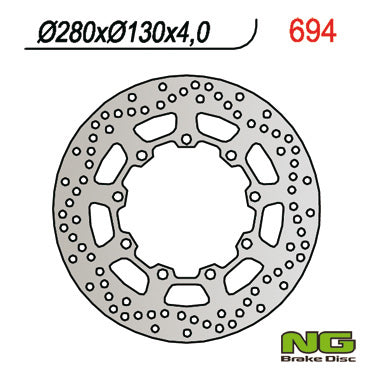Brake disc (rotor) front KAWASAKI KLR 650 (90-12) (280X130X4), NG Brakes