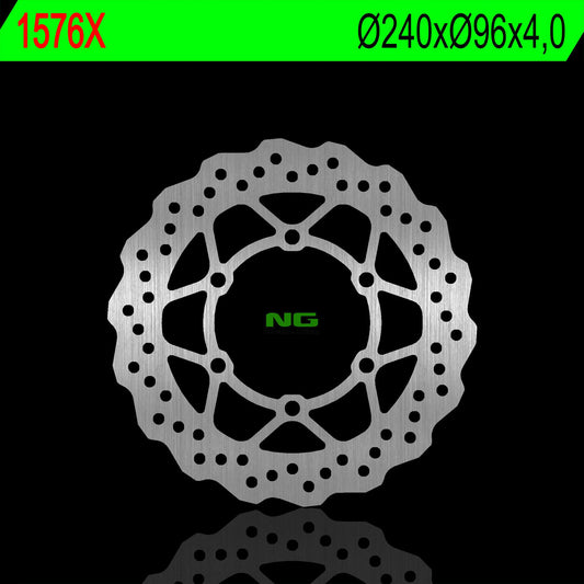Brake disc (rotor) front KAWASAKI KLX 125 '03-'06, KLX 125 10-17, D-TRACKER 125 10-17 (240X96X4,0MM) (6X10,5MM) WAVE, NG Brakes