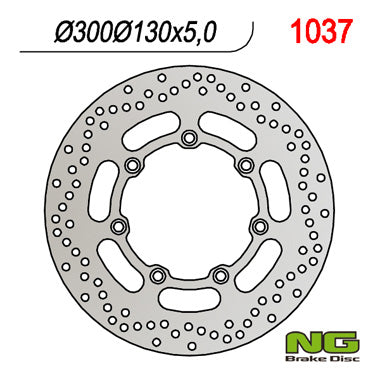 Brake disc (rotor) front KAWASAKI VN 800 '97-'03, EN 500 '94-'03, VN 1500 CLASSIC '97 (300X130X5), NG Brakes