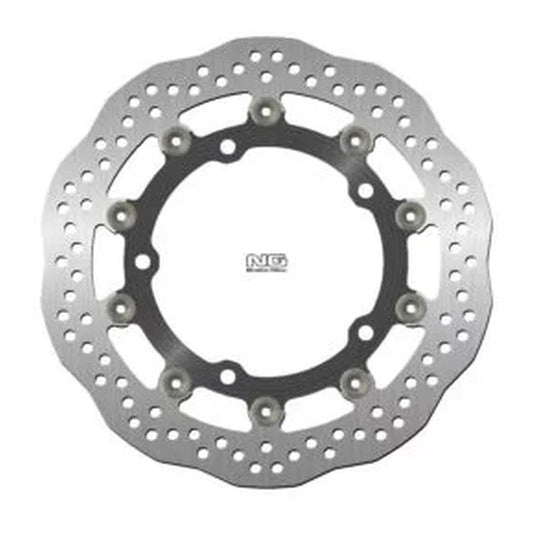 Brake disc (rotor) front KAWASAKI Z 650 17-22, Z 900 16-20 (300X142,2X5,0MM) (5X10,5MM) Floating (Aluminium center) - Replaces NG1623, NG Brakes
