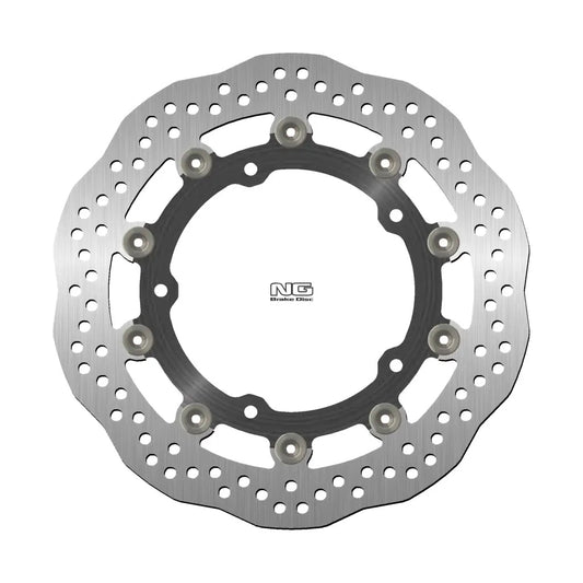 Brake disc (rotor) front KAWASAKI Z 650 '17-'25, Z 900 '16-'20 (300X142,2X5,0MM) (5X10,5MM) Floating WAVE (Aluminium center) - Replaces NG1623X, NG Brakes