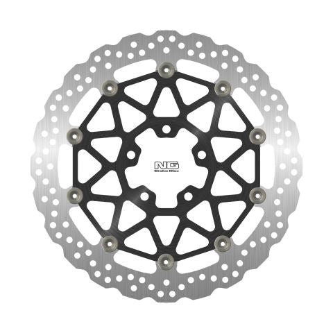 Brake disc (rotor) front KAWASAKI ZX 10 R '17-18 (330X70X5,0MM) (5X10,5MM) WAVE Floating (Aluminium center), NG Brakes