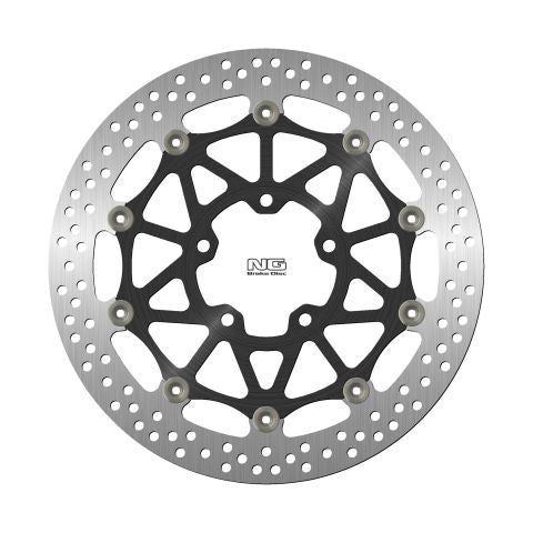 Brake disc (rotor) front KAWASAKI ZX-100R/RR '17-21 (330X80,5X5MM) (5X10,5MM) Floating (Aluminium center), NG Brakes
