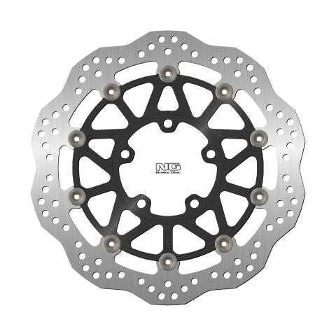 Brake disc (rotor) front KAWASAKI ZX-6R 636 '16-20 (310X80X5MM) (5X10,5MM) WAVE Floating (Aluminium center), NG Brakes