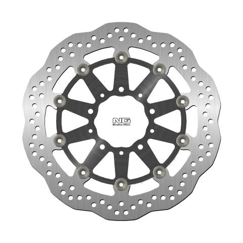 Brake disc (rotor) front KAWASAKI ZX6R 636 13-16, Z800 12-17, ZX10R 08-15, Z1000 14-20, ZZR1400 06-17, GTR1400 07-18, ZX14 07-15 (310X80X5MM) (5X) WAVE Floating (Aluminium center), NG Brakes