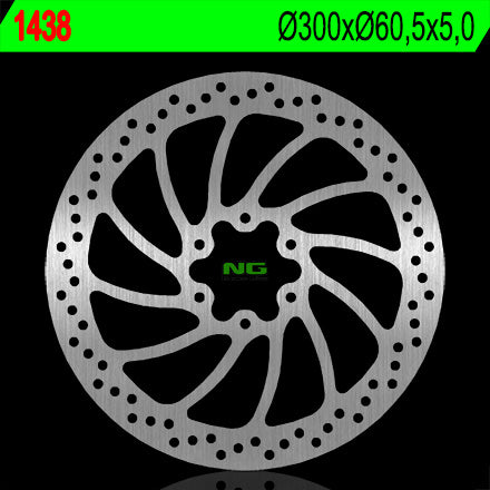 Brake disc (rotor) front KTM DUKE 125/200/390 '14-'16, RC 125/200/390 '14-'16, BMW G310 '16-'17 (300X60,5X4) (6X8,5MM), NG Brakes