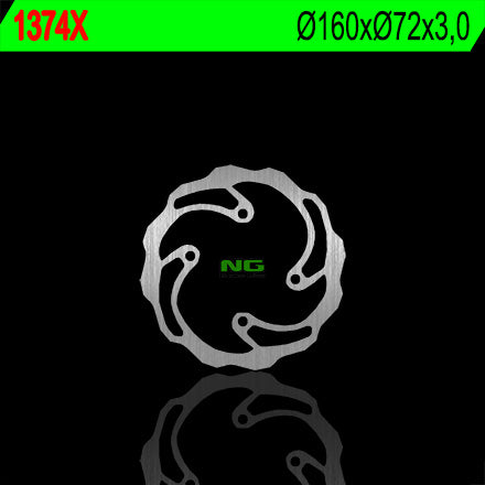Brake disc (rotor) front KTM SX 50 '08-'13, rear SX 50 '14-'21 (160X73X3) (4X6,5MM) WAVE, NG Brakes