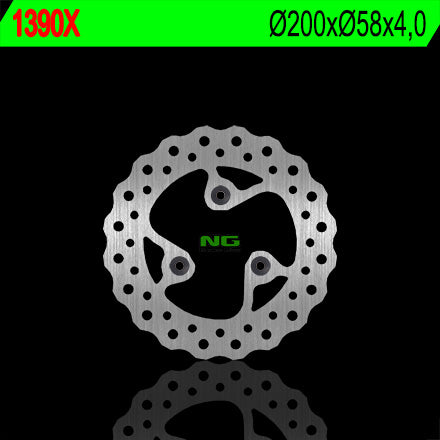 Brake disc (rotor) front KYMCO AGILLITY 50/125RS '09-'12 (200X58X4) (3X10,5MM) WAVE, NG Brakes