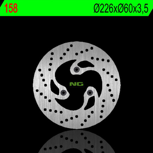 Brake disc (rotor) front KYMCO PEOPLE 50 00-03, 125/150 99-00 (226X60X3,5MM) (3X10,5MM), NG Brakes