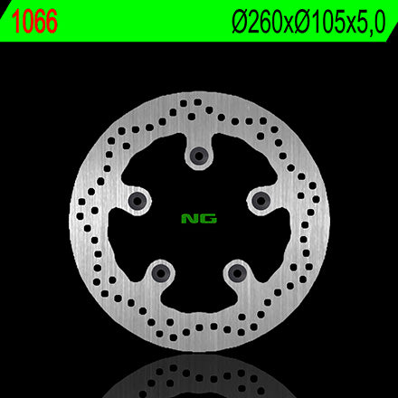 Brake disc (rotor) front KYMCO XCITING 250/300/500 (260X284X105X5) (5 Holes 10,5 MM), NG Brakes