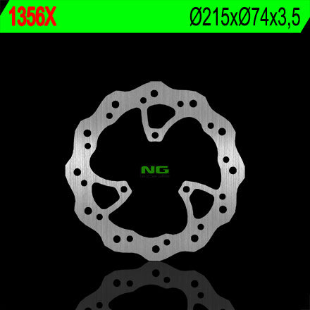 Brake disc (rotor) front PEUGEOT SPEEDFIGHT 50 '09-'14 (215X74X3,5) (3X8,5MM) WAVE, NG Brakes