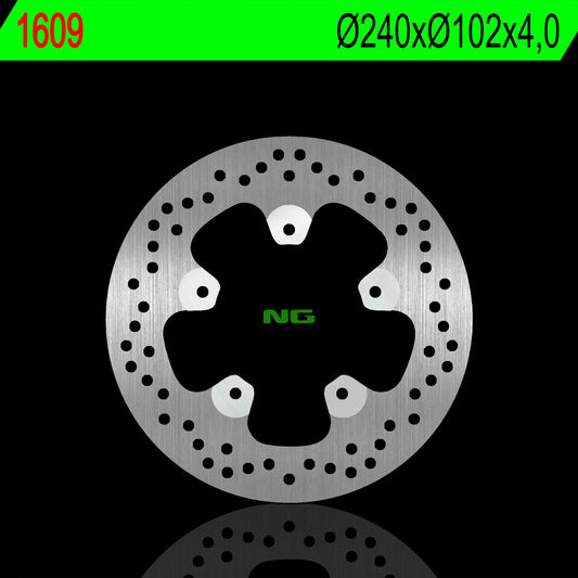 Brake disc (rotor) front PIAGGIO LYBERTY 125 16-18, (240X102X4,0MM) (5X8,5MM), NG Brakes