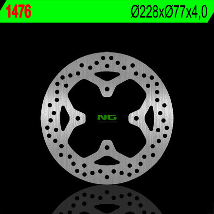Brake disc (rotor) front POLARIS 450/500/525 (228X77X4) (4X8,5MM), NG Brakes