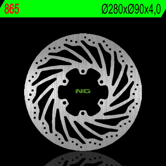 Brake disc (rotor) front RIEJU 50/125 RS2 05-09 (280X90X4,0MM) (6X6,5MM), NG Brakes