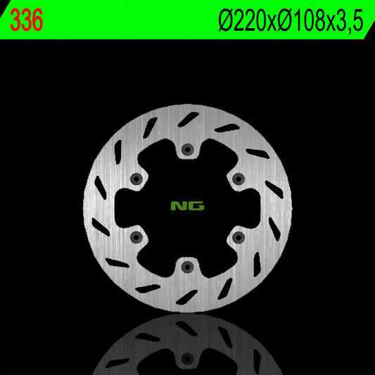 Brake disc (rotor) front RIEJU DRAC 50 93-99 RR 50, PEUGEOT 50 XP6 02 (220X108X3,5MM) (6X6,5MM), NG Brakes