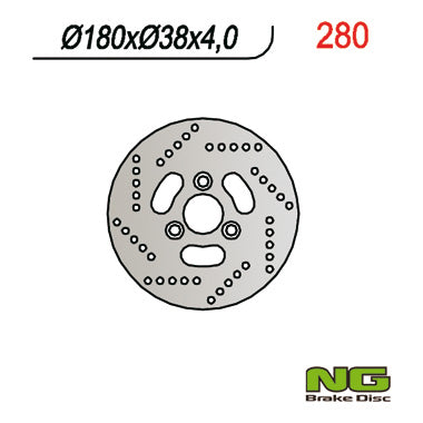 Brake disc (rotor) front SUZUKI AN 125/150 95-00 (180X38X4), NG Brakes