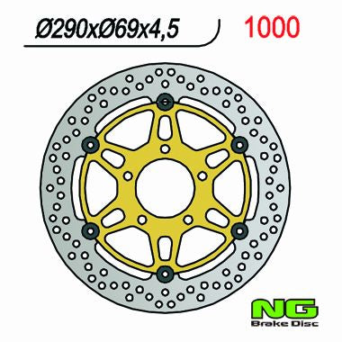 Brake disc (rotor) front SUZUKI GSF 650 '05-'07 / SV 650 '03-'15 C 1800 INTRUDER 08-11 (290X69X4,5), NG Brakes