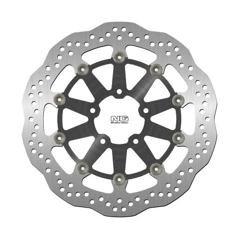 Brake disc (rotor) front SUZUKI GSX1400 '02-07, GSXR600/750 '96-03, GSXR1300 '99-07, TL1000 '97-03 (320X69X5MM) (5X10,5MM) WAVE Floating (Aluminium center), NG Brakes