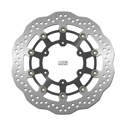 Brake disc (rotor) front SUZUKI GSXR 600/750 '08-'18, GSXR 1000 '09-'16, GSX 750Z '08-'14 (310X102X5MM) (6X8,5MM) WAVE Floating (Aluminium center), NG Brakes