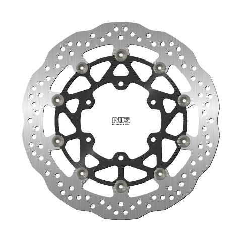 Brake disc (rotor) front SUZUKI GSXR ABS 1000 '17-19 (320X102X5,0MM) (6X8,5MM) WAVE Floating (Aluminium center), NG Brakes