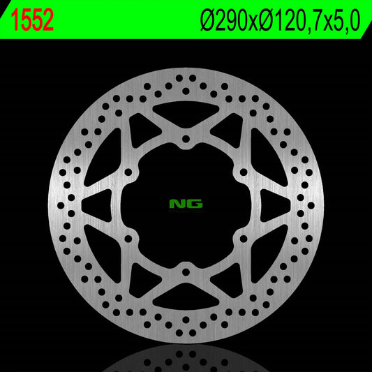 Brake disc (rotor) front SUZUKI GW 250 INAZUMA 12-17 (290X120,7X5,0MM) (6X8,5MM), NG Brakes