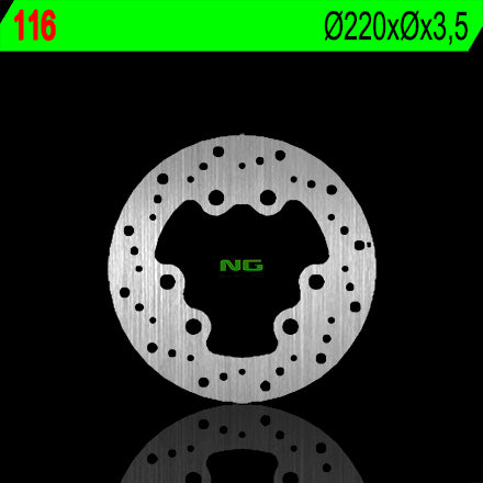 Brake disc (rotor) front SUZUKI RMX 50 '97-'02 (220X3,5) (6X15,5MM), NG Brakes