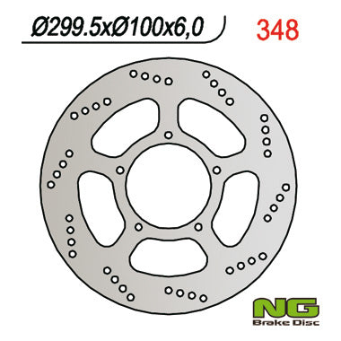 Brake disc (rotor) front SUZUKI VL 1500 LC (299x100x6) (5x8,5mm), NG Brakes