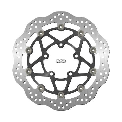 Brake disc (rotor) front TRIUMPH BONNEVILLE 850/T100 '09-21, STREET TRIPLE '13-18 (310X82,5X5MM) (5X10,5MM) WAVE Floating (Aluminium center), NG Brakes