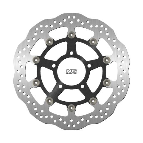Brake disc (rotor) front TRIUMPH DAYTONA 955 '02-06, SPRINT 1050 '05-14 (320X78X4,5MM) (5X10,5MM) WAVE Floating (Aluminium center), NG Brakes
