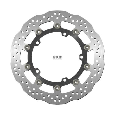 Brake disc (rotor) front TRIUMPH SPEED TRIPLE 1050 '11-17, STREET TRIPLE 1050 '08-'17, TROPHY 1215 '12-'18 (320X150X5MM) (5X10,5MM) WAVE Floating (Aluminium center), NG Brakes