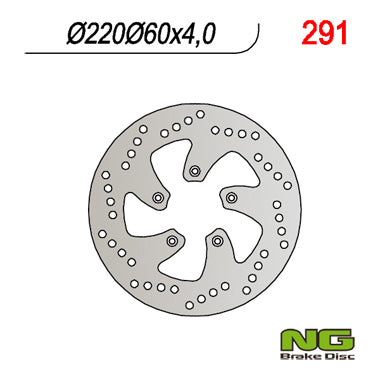 Brake disc (rotor) front/rear APRILIA 50/125/200 SCARABEO (220x60x4), NG Brakes