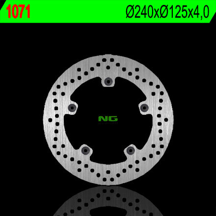 Brake disc (rotor) front/rear APRILIA/GILERA/PIAGGIO (240X125X4) (5X6,5MM), NG Brakes
