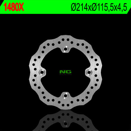 Brake disc (rotor) front/rear CAN-AM 500/650/800/1000 RENEGATE/OUTLANDER (214X115,5X4,5) (4X8,5MM) WAVE, NG Brakes