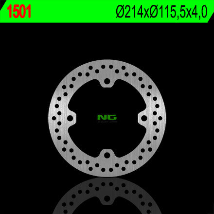 Brake disc (rotor) front/rear CAN-AM COMMANDER 800/1000 '11-'14, MAVERICK 1000 '13-'14 (214X115,5X4) (4X11,5MM), NG Brakes