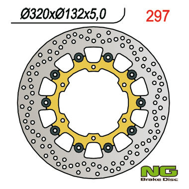 Brake disc (rotor) front YAMAHA FJR1300 '03-'16, MT-01 '05-06, V-MAX 1700 09-16 (320X132X5) Floating, NG Brakes
