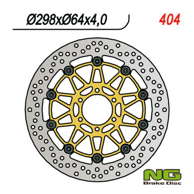 Brake disc (rotor) front YAMAHA FZS600 '98-'03, TDM850 '91-'01 (298x64x4) Floating, NG Brakes