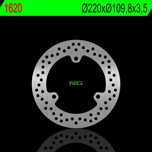 Brake disc (rotor) front YAMAHA TRICITY/ABS 14-18 (220X109,8X3,5MM) (3X10,5MM), NG Brakes