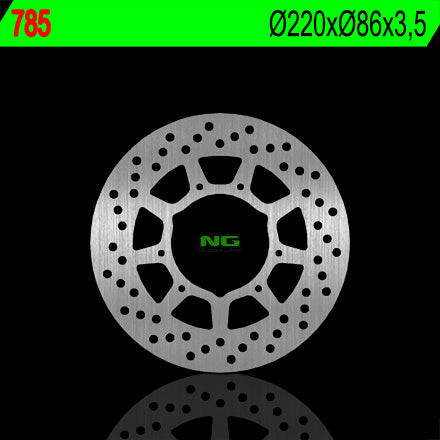 Brake disc (rotor) front YAMAHA TW 125 99-04 (220x86x3,5), NG Brakes