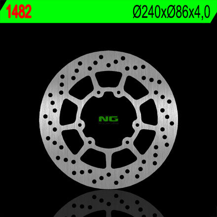 Brake disc (rotor) front YAMAHA WR 125R '09-'17 (240X86X4) (6X6,5MM), NG Brakes