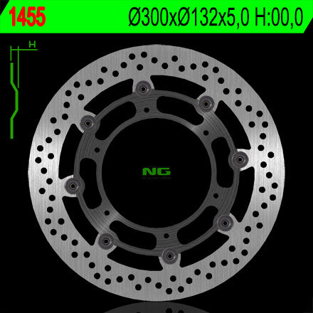 Brake disc (rotor) front YAMAHA WR 250X '08-'12 (SUPERMOTO) (Floating), NG Brakes